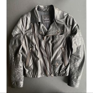 Topman Leather Motto Jacket